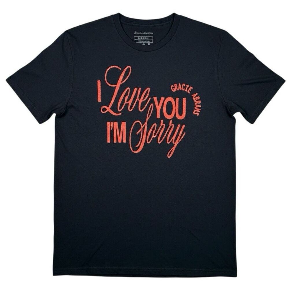 Gracie Abrams T-Shirt Womens Medium I Love You I'm Sorry Graphic Tee Concert NEW